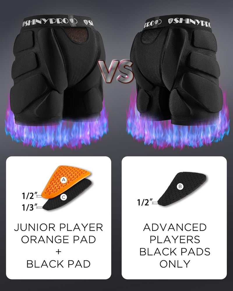 SHINYPRO Protective Padded Shorts for Snowboarding and Skating,Tear Resistance Butt Pad Heavy Duty Protection - Image 3